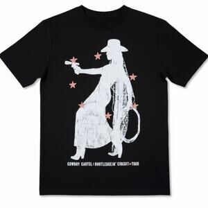 Authentic Beyonce Cowboy Carter Tour Merch 2025 Black T-Shirt London Exclusive M